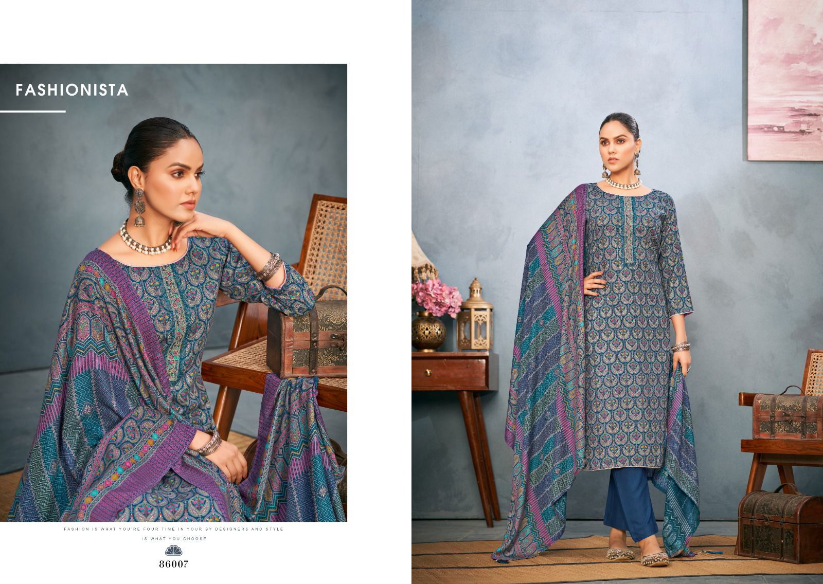 Adaah Vol 2 By Nishant Designer Viscose Pashmina Dress Material Wholesale Market in Surat
